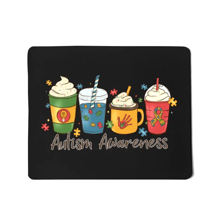 Autism Awareness Day Coffee Cups Mousepad