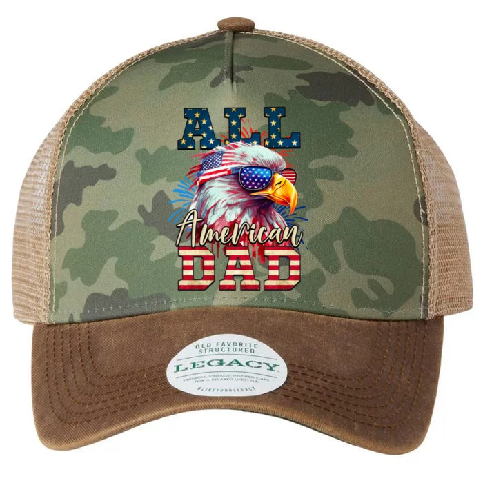 All American Dad Eagle Legacy Tie Dye Trucker Hat