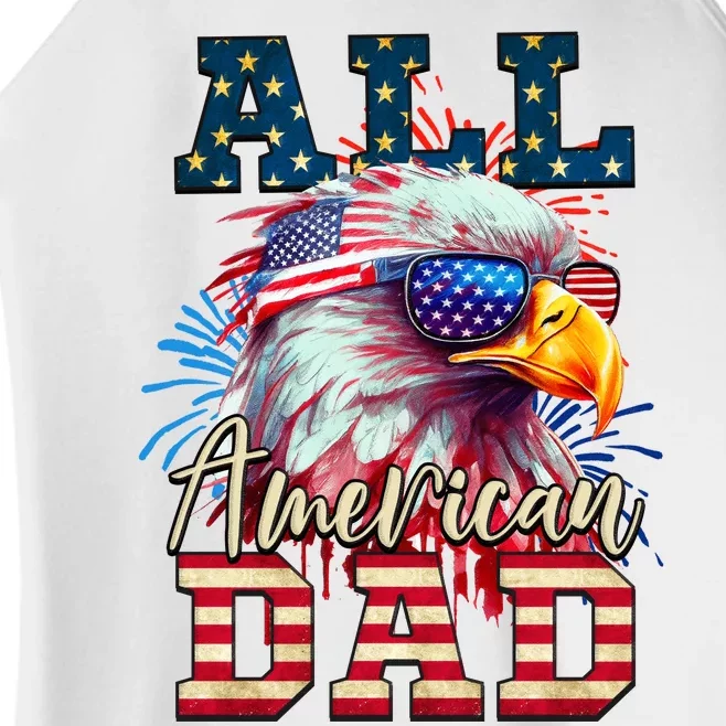 All American Dad Eagle Women’s Perfect Tri Rocker Tank