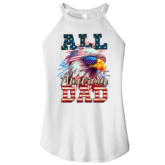 All American Dad Eagle Women’s Perfect Tri Rocker Tank