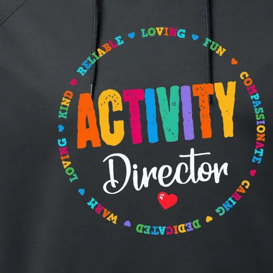 Awesome Activity Director Rock Activity Professionals Week Performance Fleece Hoodie