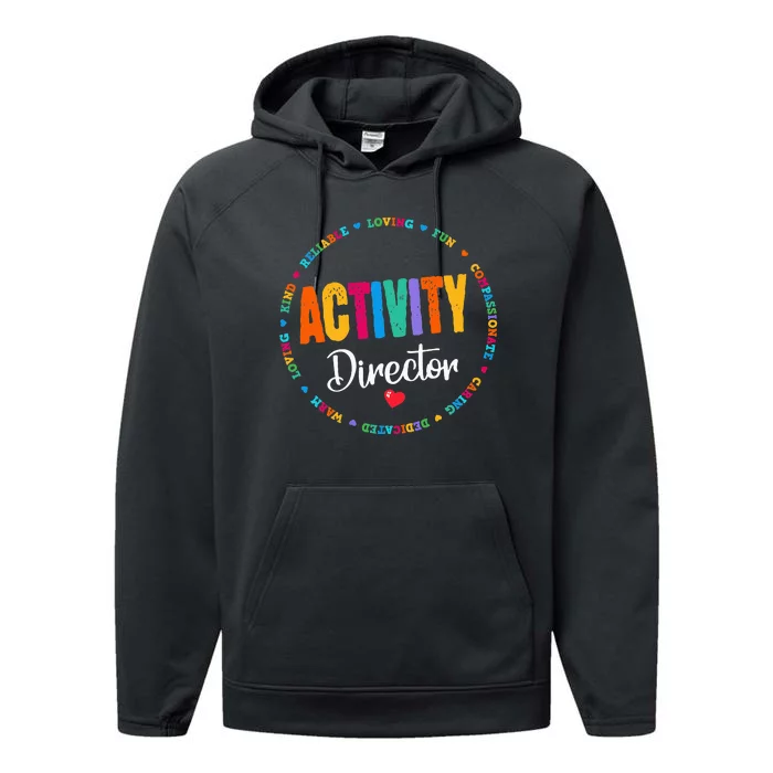 Awesome Activity Director Rock Activity Professionals Week Performance Fleece Hoodie