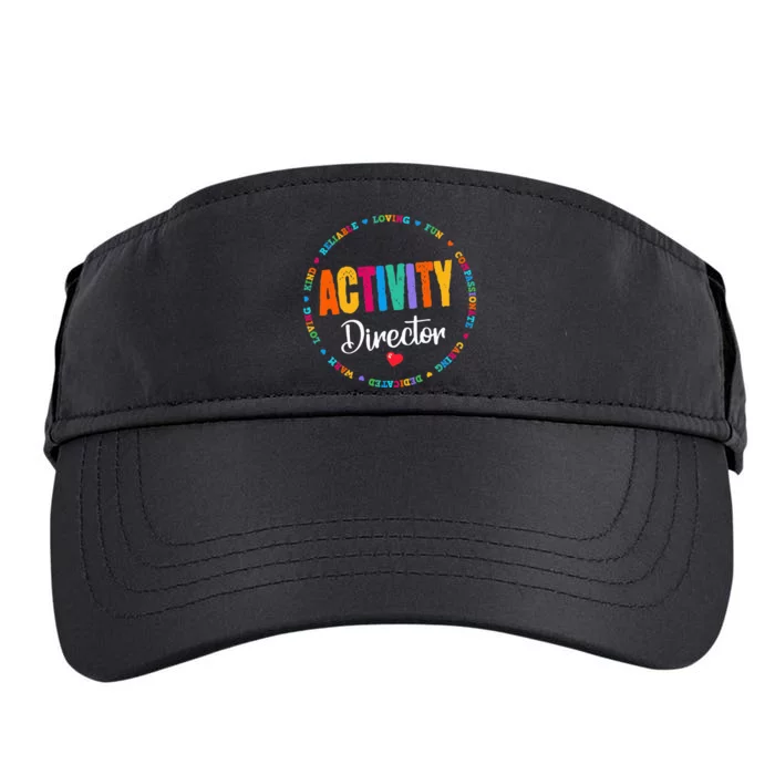 Awesome Activity Director Rock Activity Professionals Week Adult Drive Performance Visor