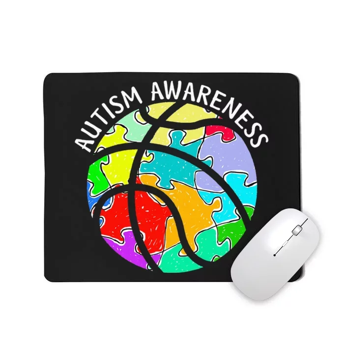 Autism Awareness Day Basketball Matching Mousepad