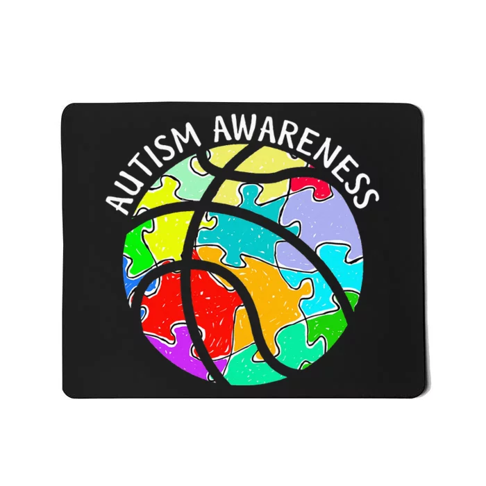 Autism Awareness Day Basketball Matching Mousepad