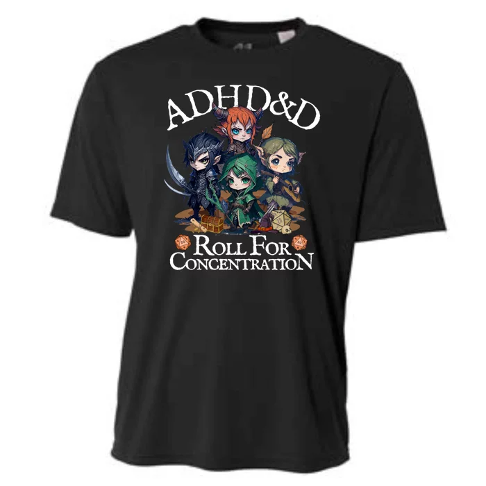 Adhddndadventurersrollforconcentration Cooling Performance Crew T-Shirt