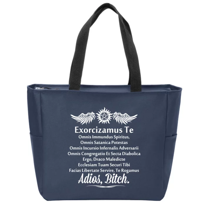 Adios Zip Tote Bag