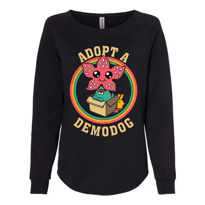 Adopt A Demodog Women Cute Funny Womens California Wash Sweatshirt