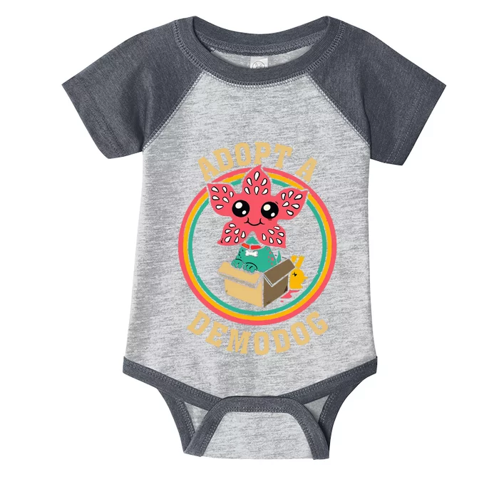 Adopt A Demodog Women Cute Funny Infant Baby Jersey Bodysuit