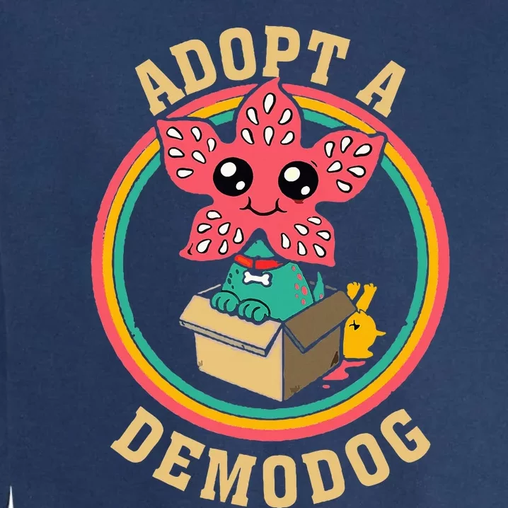 Adopt A Demodog Women Cute Funny Garment-Dyed Sweatshirt