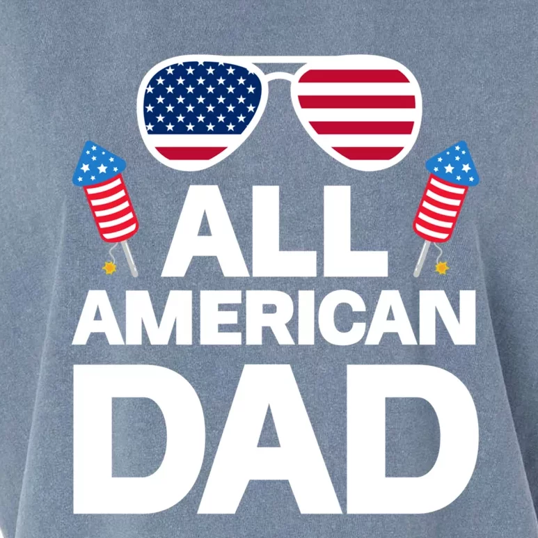 All American Dad American Dad Gift Garment-Dyed Women's Muscle Tee