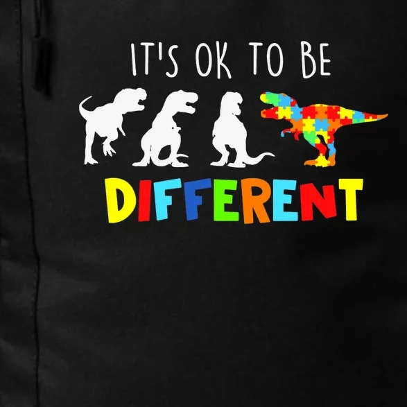 Autism Awareness Dinosaur Boys Its Ok To Be Different Daily Commute Backpack