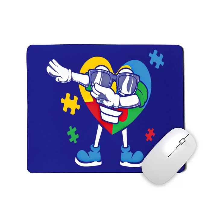 Autism Awareness Dabbing Puzzle Cool Gift Mousepad