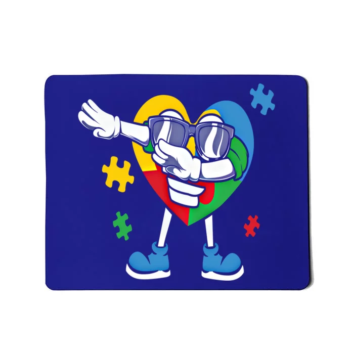 Autism Awareness Dabbing Puzzle Cool Gift Mousepad