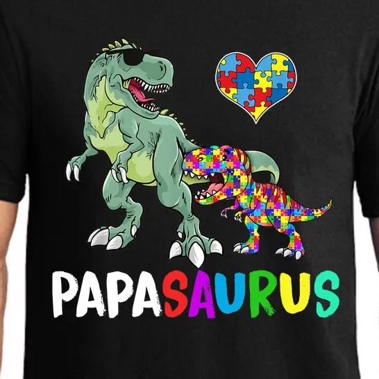 Autism Awareness Dinosaur Papasaurus Papa Pajama Set