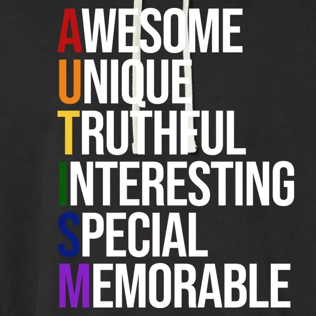 Autism Awesome Definition Garment-Dyed Fleece Hoodie