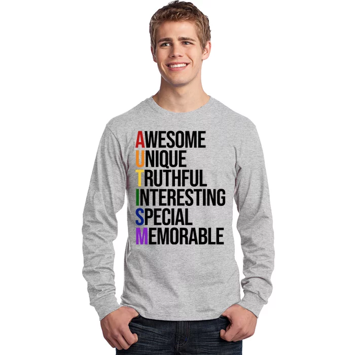 Autism Awesome Definition Long Sleeve Shirt