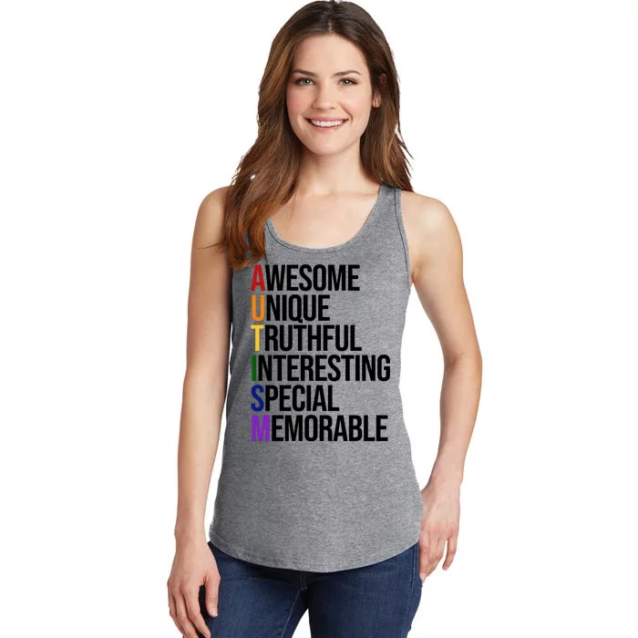 Autism Awesome Definition Ladies Essential Tank