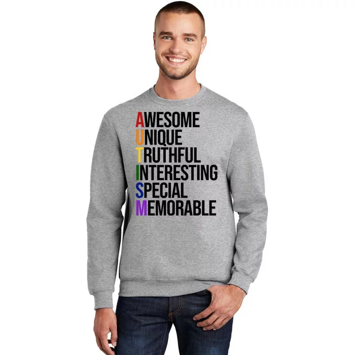 Autism Awesome Definition Tall Sweatshirt