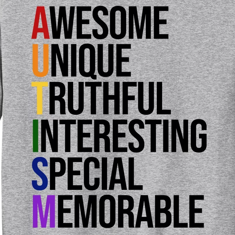 Autism Awesome Definition Tall Sweatshirt