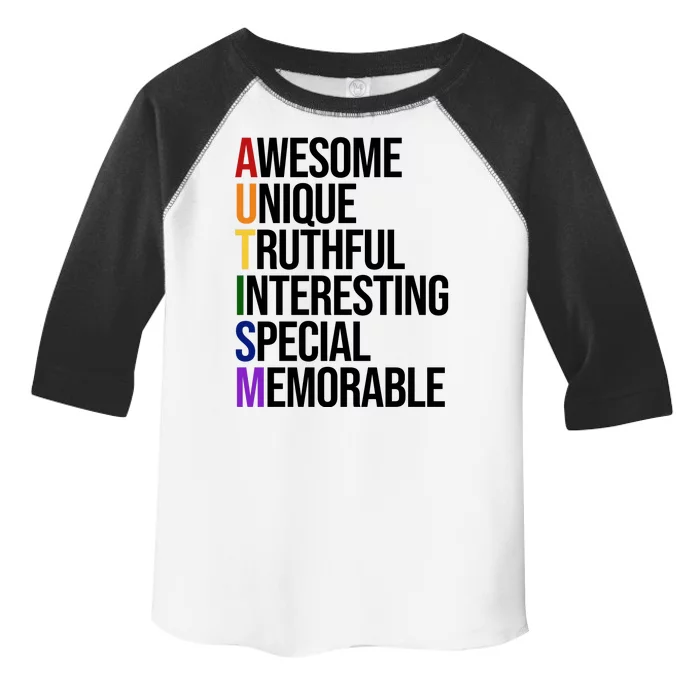 Autism Awesome Definition Toddler Fine Jersey T-Shirt