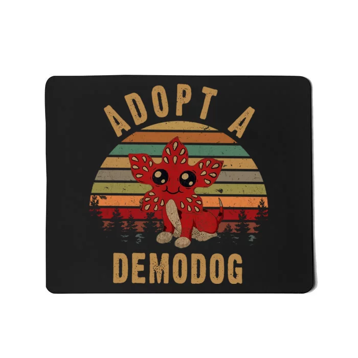 Adopt A Demodog Hell Fire Club Vintage Trending Upside Down Stranger Mousepad