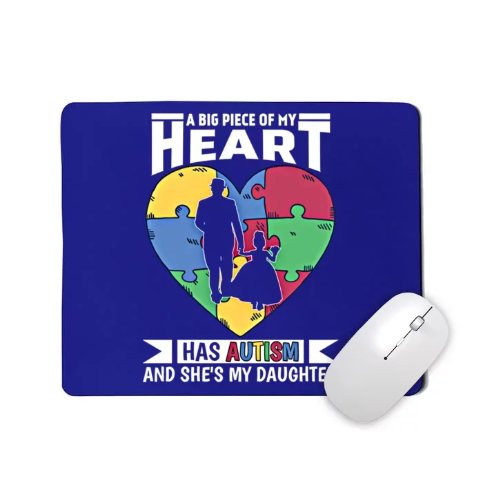 Autism Awareness Dad Daughter Proud Autistic Gift Mousepad