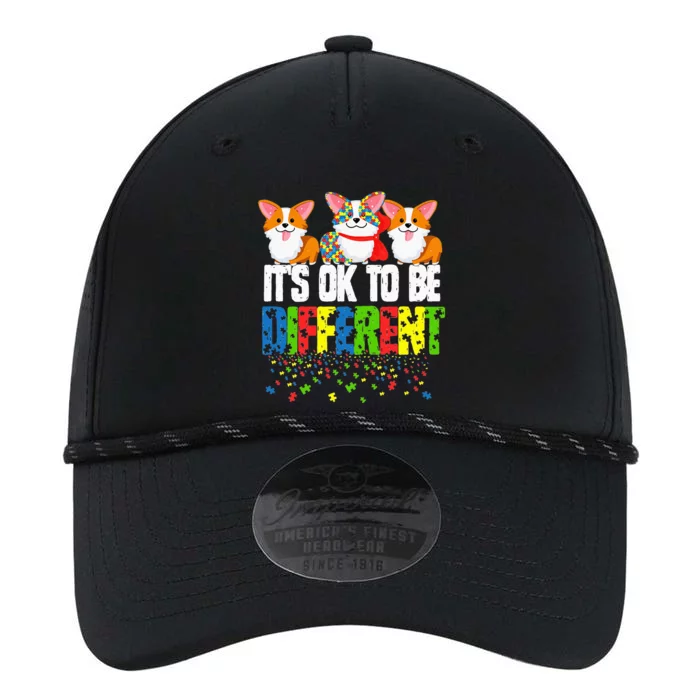 Autism Awareness Day Corgi It's Ok To Be Different Performance The Dyno Cap