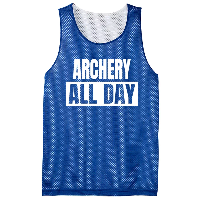 Archery All Day Funny Archer Gift Mesh Reversible Basketball Jersey Tank