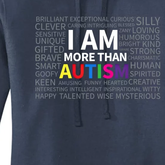 Autism Awareness Day I Am More Than Autism Cute Gift Women's Pullover Hoodie