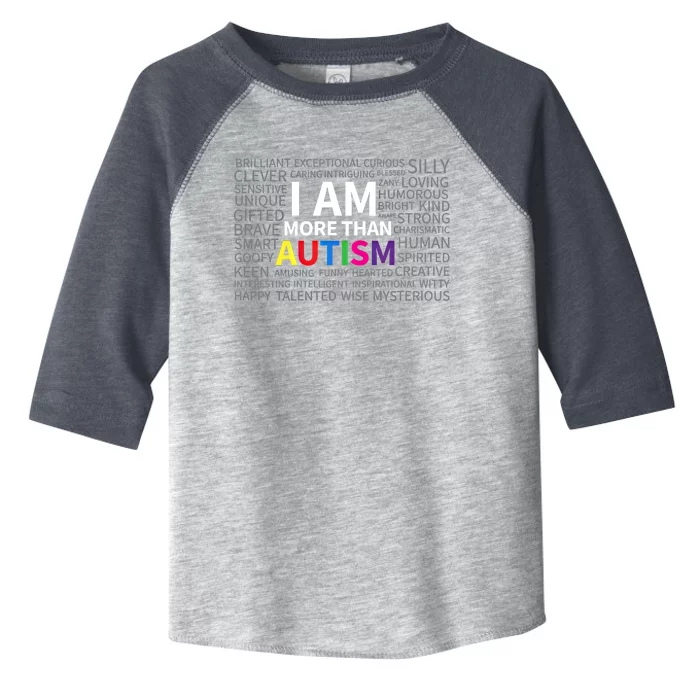 Autism Awareness Day I Am More Than Autism Cute Gift Toddler Fine Jersey T-Shirt