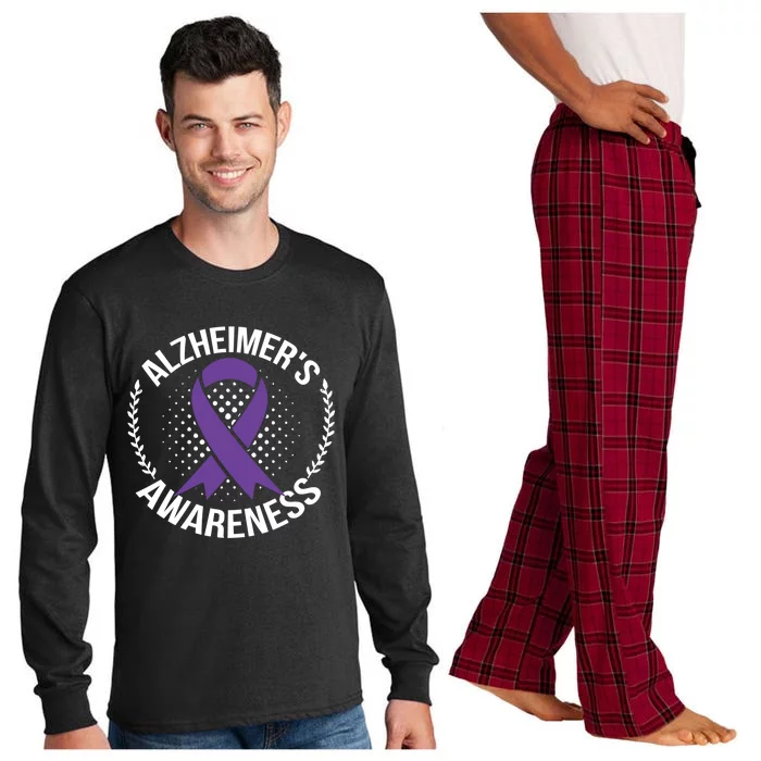 Alzheimers Awareness Detia Support Gift Long Sleeve Pajama Set