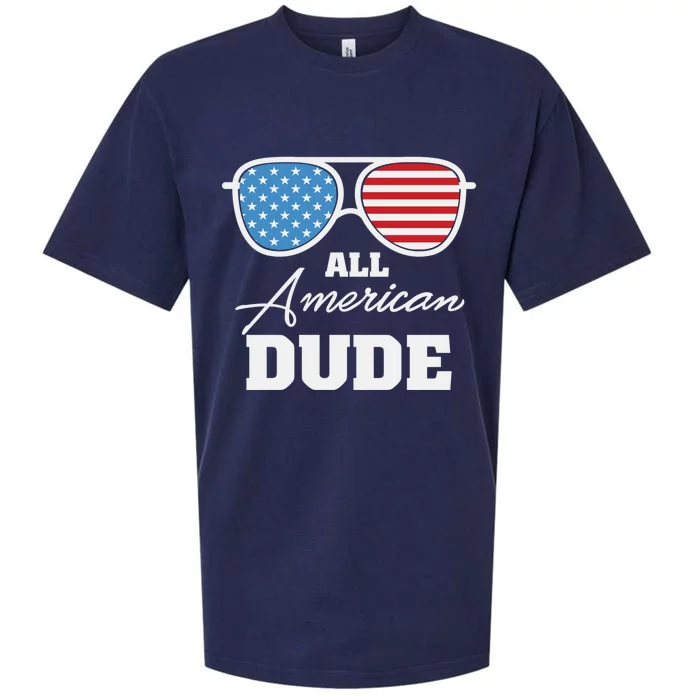 All American Dude Sunglasses Gift Sueded Cloud Jersey T-Shirt