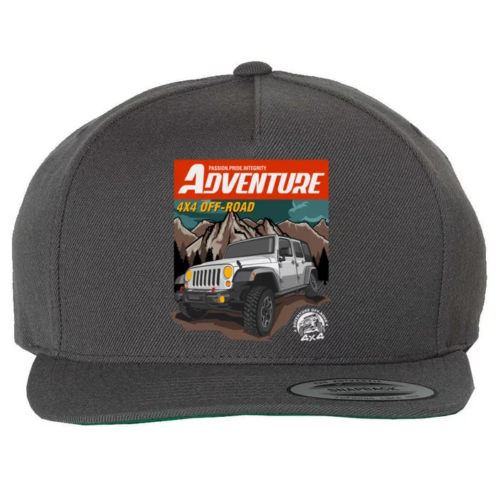 Adventure Wool Snapback Cap