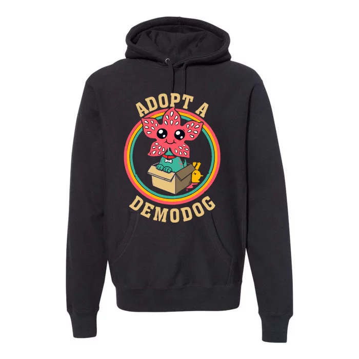 Adopt A Demodog Cute Funny Dogs Lovers Premium Hoodie