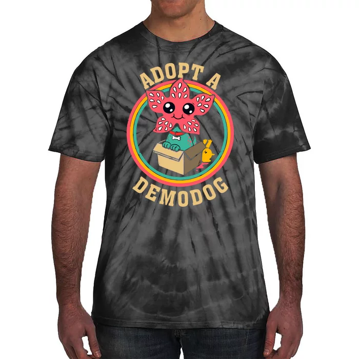 Adopt A Demodog Cute Funny Dogs Lovers Tie-Dye T-Shirt