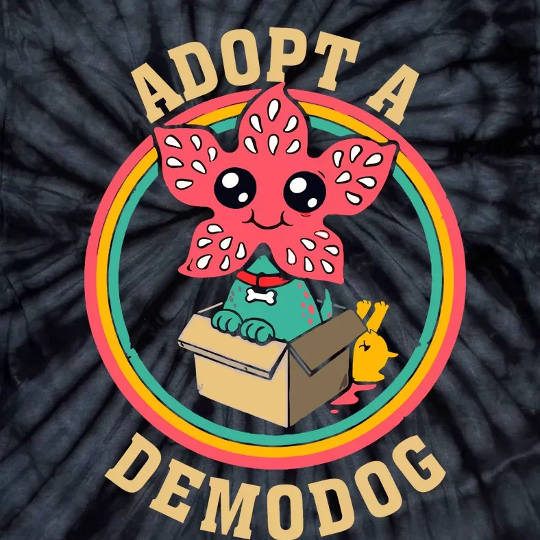 Adopt A Demodog Cute Funny Dogs Lovers Tie-Dye T-Shirt