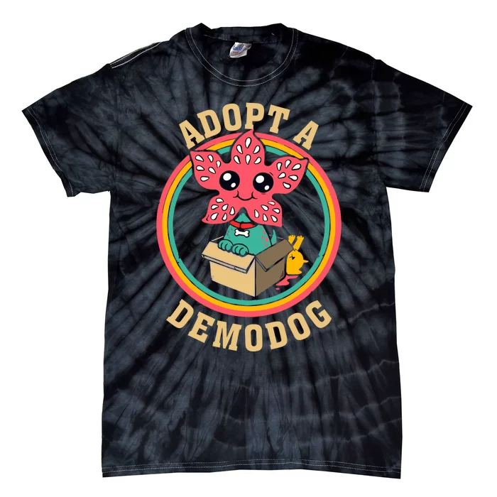 Adopt A Demodog Cute Funny Dogs Lovers Tie-Dye T-Shirt