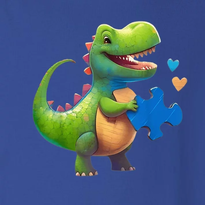 Autism Awareness Dinosaur Puzzle Piece Love Autistic Support Toddler Long Sleeve Shirt