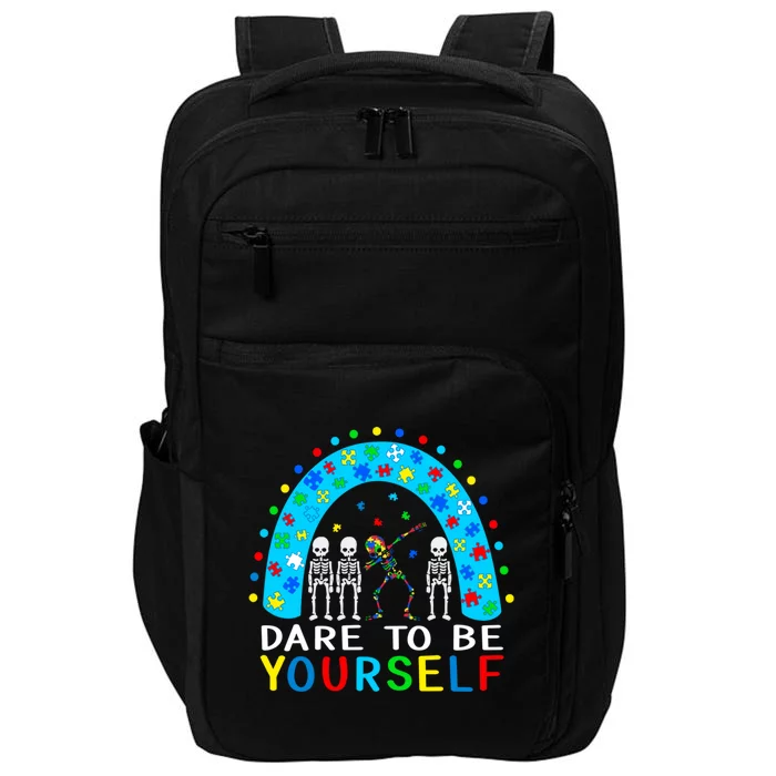 Autism Awareness Dare To Be Yours Different Not Less Cute Gift Impact Tech Backpack