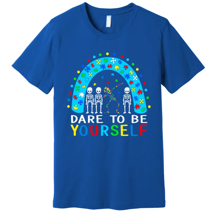 Autism Awareness Dare To Be Yours Different Not Less Cute Gift Premium T-Shirt