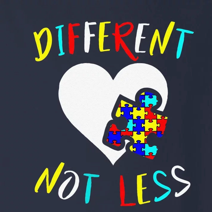 Autism Awareness Design Gift Different Not Less For Autistic Toddler Long Sleeve Shirt