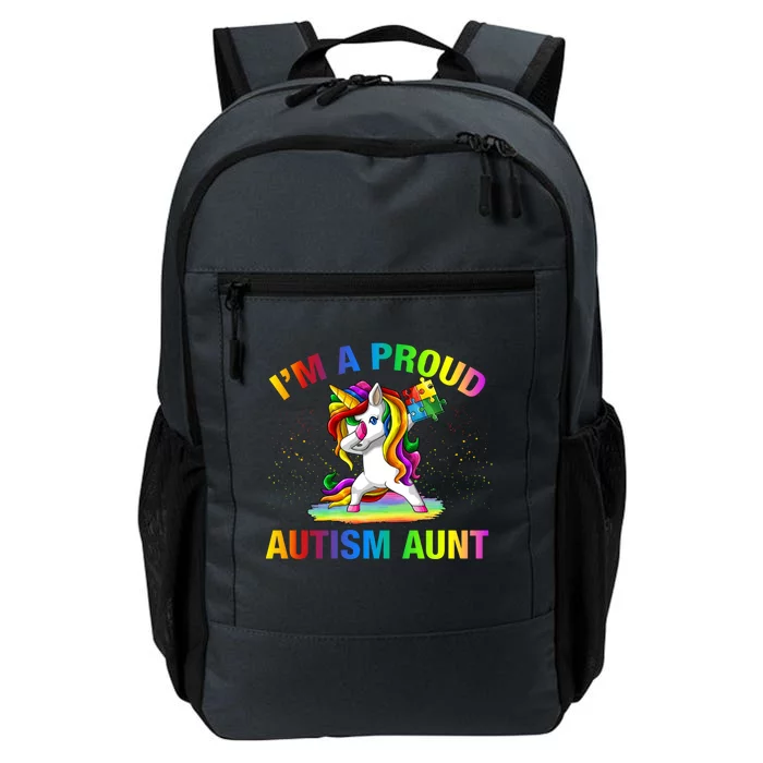 Autism Awareness Dabbing Unicorn Proud Autism Aunt Gift Daily Commute Backpack