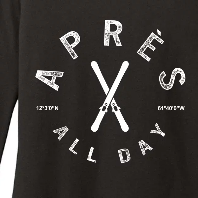 Apres All Day Winter Sports Apres Ski Lover Skiing Skier Cool Gift Womens CVC Long Sleeve Shirt