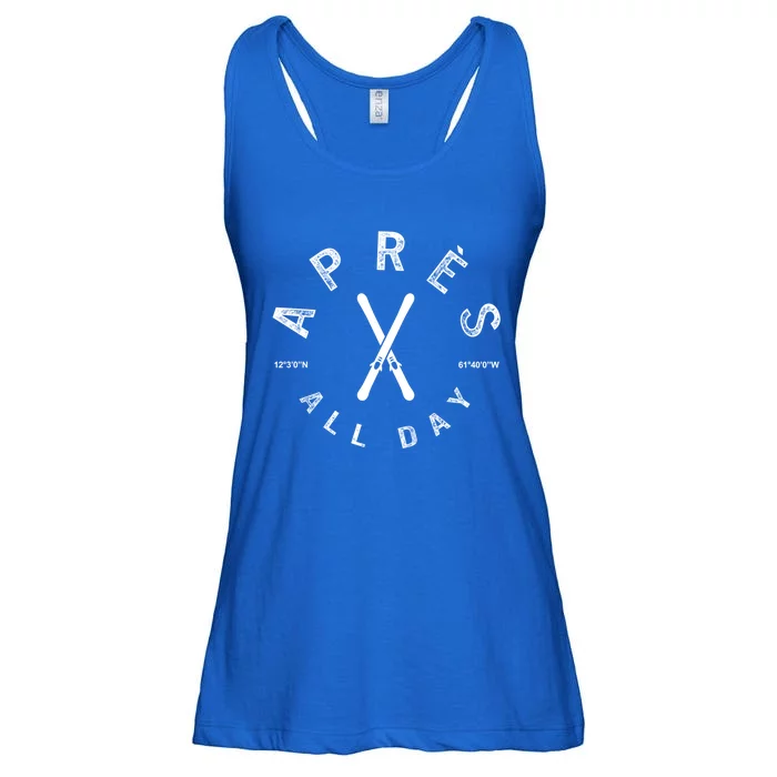 Apres All Day Winter Sports Apres Ski Lover Skiing Skier Cool Gift Ladies Essential Flowy Tank