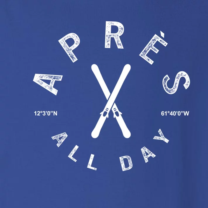 Apres All Day Winter Sports Apres Ski Lover Skiing Skier Cool Gift Toddler Long Sleeve Shirt