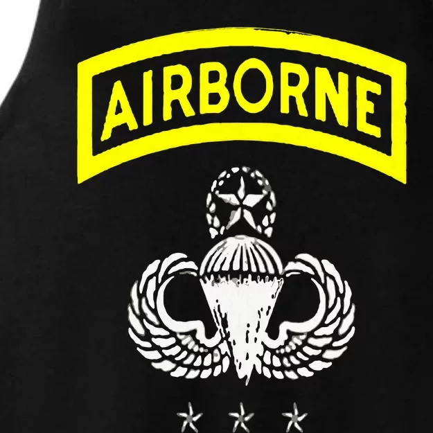 Army Airborne Division Veterans Day Gift Ladies Tri-Blend Wicking Tank