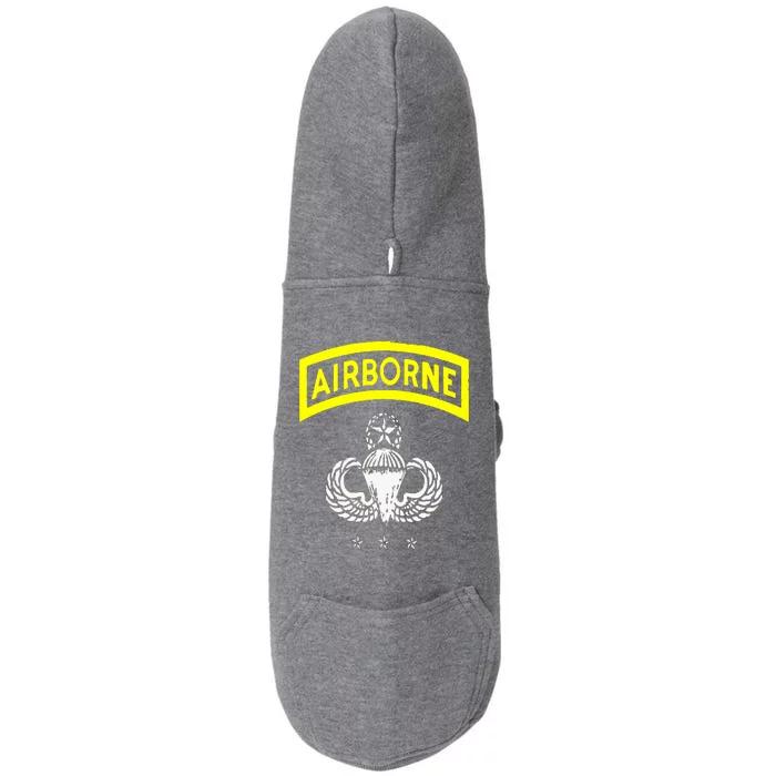 Army Airborne Division Veterans Day Gift Doggie 3-End Fleece Hoodie