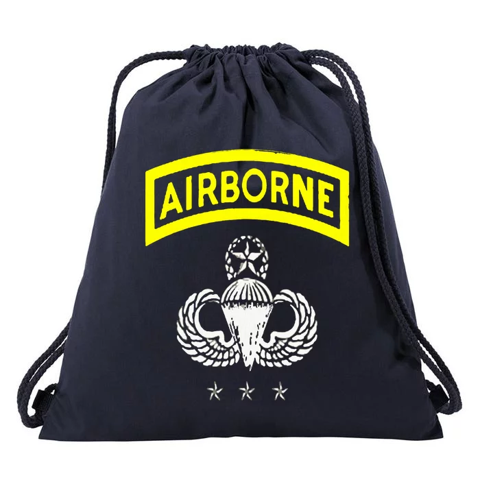 Army Airborne Division Veterans Day Gift Drawstring Bag