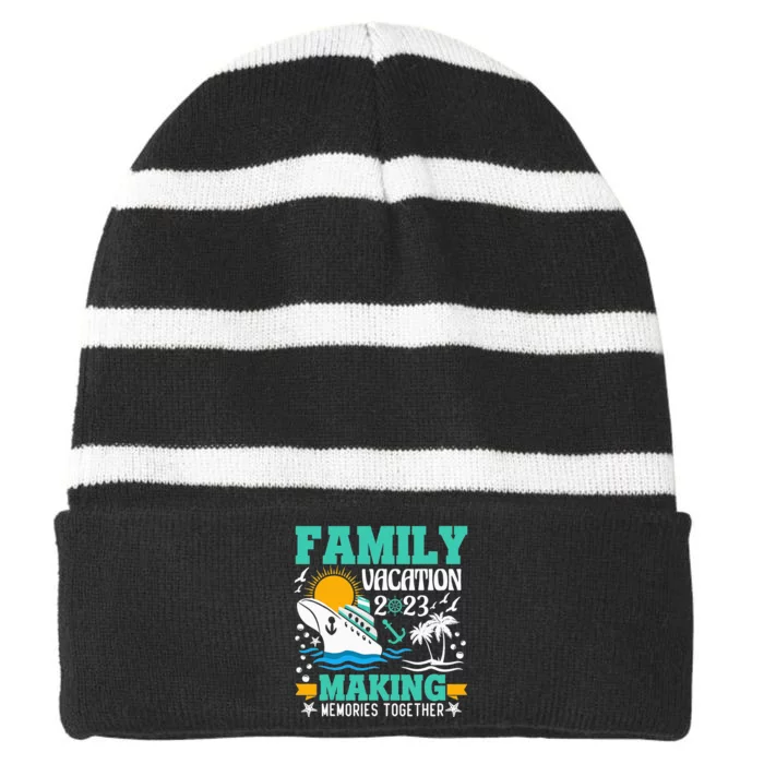 Autism Awareness Dabbing Puzzle Piece Love Dab Dance Striped Beanie with Solid Band